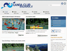 Tablet Screenshot of canoaclubbologna.it